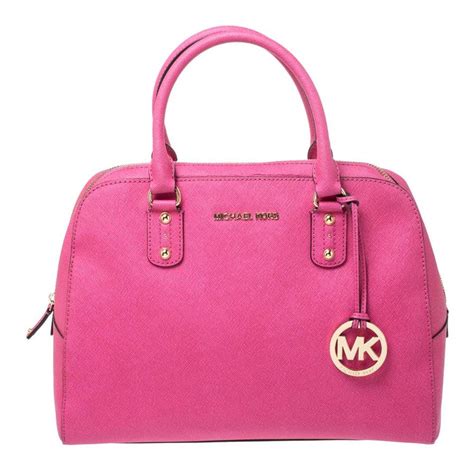 deep fuschia michael kors bags|michael michael kors cindy medium dome satchel fuchsia.